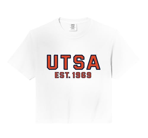 UT San Antonio UTSA Roadrunners Established School Comfort Colors Crop Top