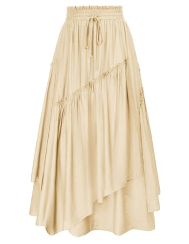 Jupe longue à plusieurs couches Scarlet Darkness pour révéler votre féminité avec douceur