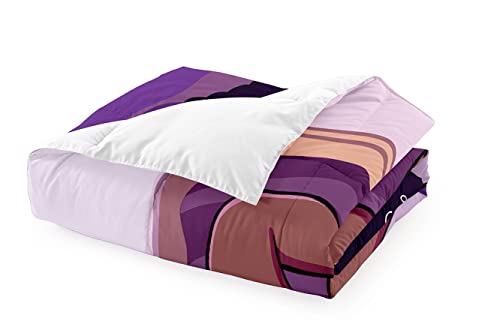 African American Girls Comforter Sets, Pretty Black Girls Love Music Purple Duvet, Fluffy Afro Gilrs Comforter Bedding Set, Queen Size Black Girls Magic Comforter Sets 1 Comforter +2 Pillowcases #TOP4
