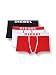 Produktbild Diesel Herren Boxershorts UMBX-DAMIENTHREEPACK (3er Pack), Mehrfarbig (Bright White/Chinese Red/Black E4119-0Jkkc), M
