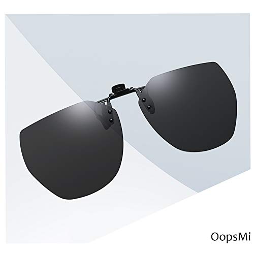 Polarized Clip-on Flip Up Rimless Sunglasses for Prescription Glasses3