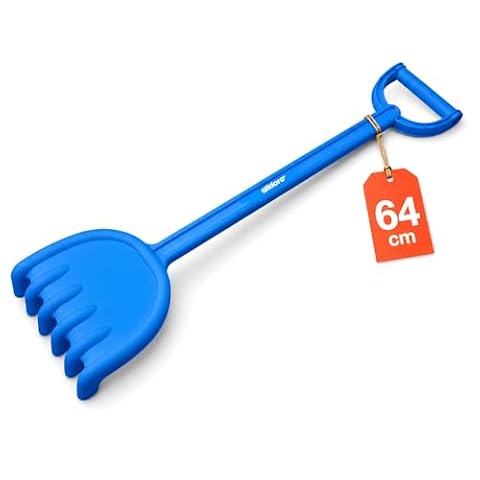 alldoro 60158 XXL grabka, narzędzie ogrodowe dla dzieci, do piaskownicy, na plażę, z tworzywa sztucznego, długość 64 cm