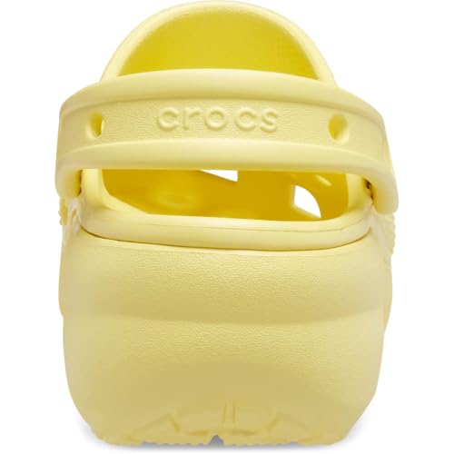 Image of Crocs Classic Platfrom Clog Womens Shoes Size 11, Color: Yellow /Banana-Yellow