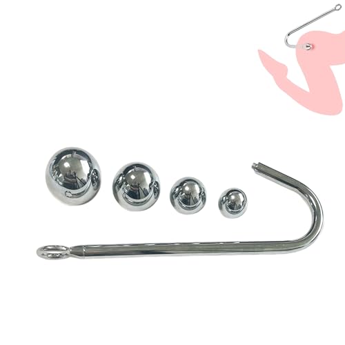GeRRiT Edelstah Analplug 5 Größen Anal Hook Analkugeln Prostata Stimulation Massager Metall Analhaken SM Spiele Anus Dilatator Dildo Buttplug Sexspielzeug für Männer Paare(5 Stück Set)