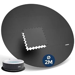 Arebos tapis de sol rond Ø 200 cm pour spa et piscine