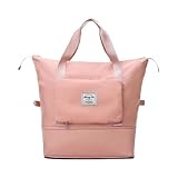 Bolsa Dobrável que vira mochila na Cor Rosa – Leve, Prática e Ideal para o Dia a Dia