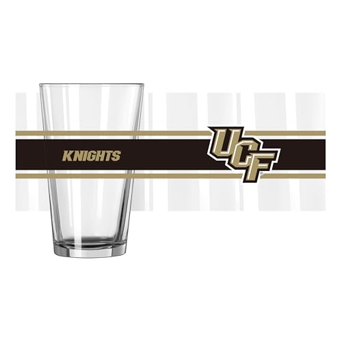 Image of Logo Brands NCAA 16 oz Pint Glass - Durable Glass With Bold Team Color- Chip-Resistant Rim Drinkware For Fans, Tailgates, Home Bars & Everyday Use