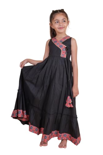 Image of Tasas Girls Floral Anarkali Kurta|Ethnic Wear for Girls|Traditional Girls Ethnic Wear|