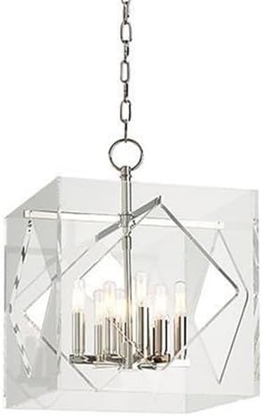 Hudson Valley Lighting Travis - Eight Light Pendant-Polished Nickel Finish -Traditional Installation