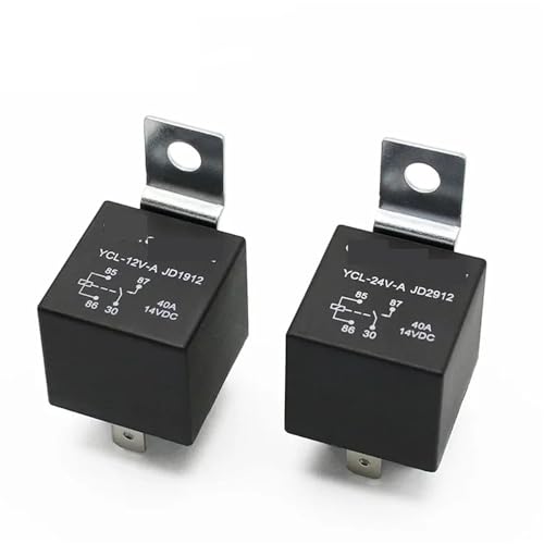Relé 24V 40A 5 pines detiene el sobrecalentamiento eléctrico en luces de largo alcance