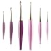 Furls Crochet Hook, Odyssey Purple, Nickel Plated Tip for Effortless Glide, Ergonomic Handle Crochet Hooks 7