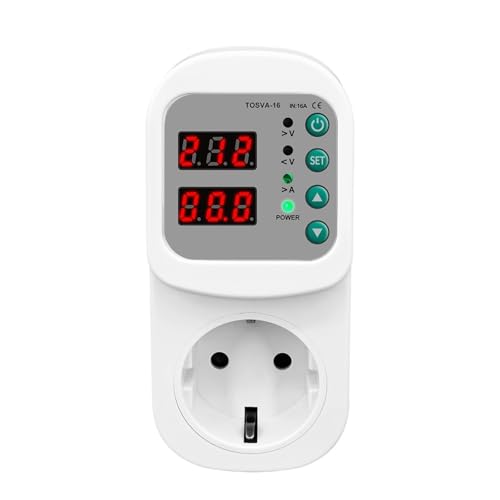 Prise UE TOSVA-16 protection surtension réglable 16A disjoncteur AC 110V 220V