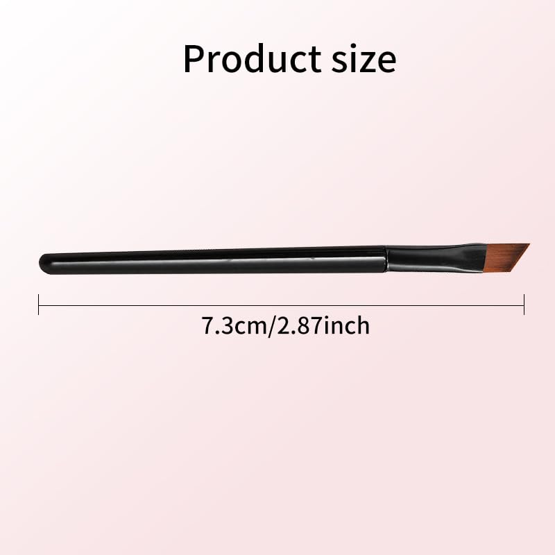 20pcs Disposable Eyebrow Brushes, Portable Angled Eye Brow Brush, Eye Shadow Applicator Sticks Eye Makeup Brushes, Black