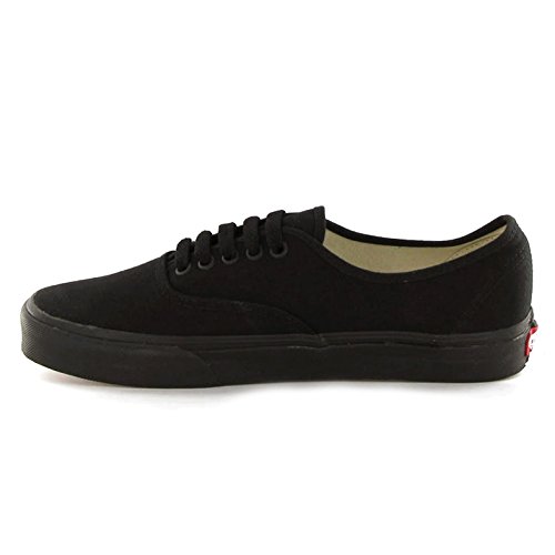 Vans VANS Unisex Authentic Black/Black Canvas VN000EE3BKA Mens 10, Womens 11.5