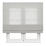 Kaaten | Estor Plegable Translúcido con Varillas Textura Lino | Tejido de Aspecto Natural | Certificado GRS | Color: Gris| Medidas: 165cm X 175cm | para Puertas y Ventanas | Fabricado en España