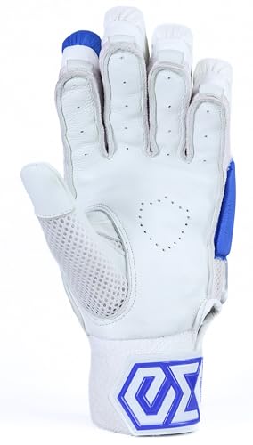 Image of Armour-GX4 (4.0) | Cricket Batting Gloves | Multi Color (Silver-White-Blue, Medium, Right)