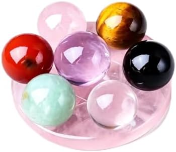 Amazon.co.jp: 天然水晶七星陣セット魔法陣(台座＋丸玉7個：アメジスト
