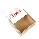 Ajoutez une touche rustique à vos besoins de rangement avec cette boîte en bois couleur sapin clair