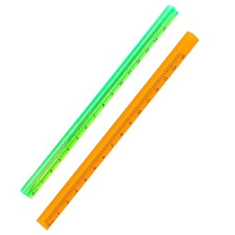 Amazon.com: curfair Measuring Ruler Kids 2pcs Transparent Stationery ...