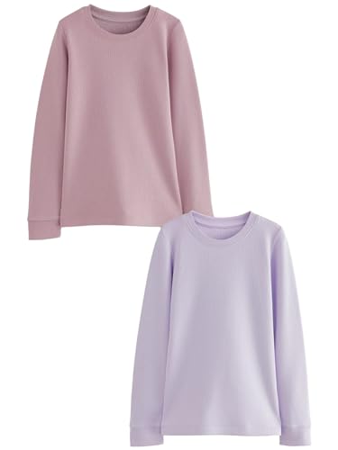 NEXT Fille Hauts thermiques à manches longues, lot de 2 Violet lilas 15 Ans-16 Ans