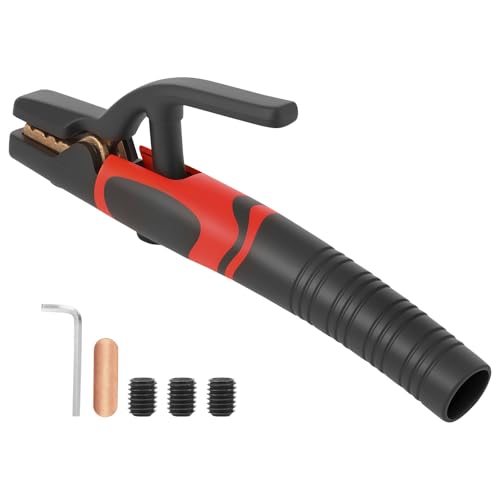 800A Welding Tong Radiate Arc Welding Electrode Holder Electrode Holder Welding Stick Rod Red Copper Electrode Holders Suitable for F 2.5-5.0 Electrodes Welding Work with Strong Gripping Force