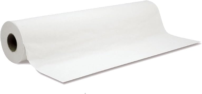 SKINACT White Disposable Non-Woven Bed Cover Roll Perforated 23" Wide X 375 Feet Long Massage Table Sheets Wax Facial Chair