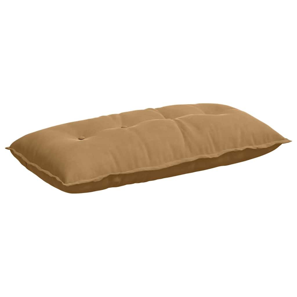 Cojín de respaldo marrón, 100 x 50 x 19 cm, tejido de pana con funda extraíble y cremallera oculta, para salón, dormitorio, oficina, diseño moderno, aspecto de terciopelo, relleno de poliéster