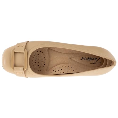 Trotters Women's Sizzle Signature Ballet Flat, Nude, 9.52