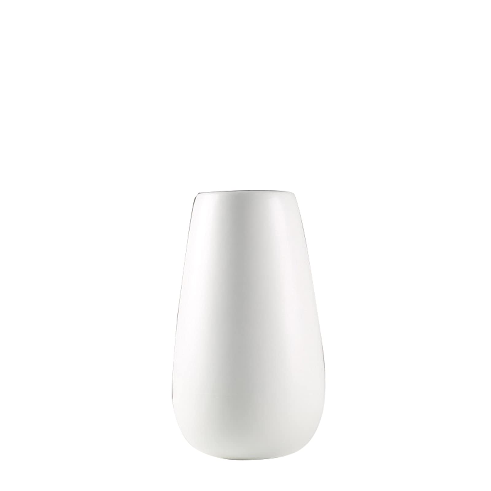 asdchZen White Ceramic Vase, Flower Hydroponic Vase Indoor Living Room Dining Table Desk Decorative Vase,19 * 32CM