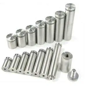 einnovative Stainless Steel Mount Stand Off Bolts Screws Studs for Glass/Acrylic Sheets Sheet (18 x 20 mm, 4)