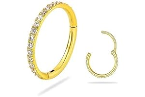 SmileBelle 14K Gold Hinged Large Loop for Fashionistas