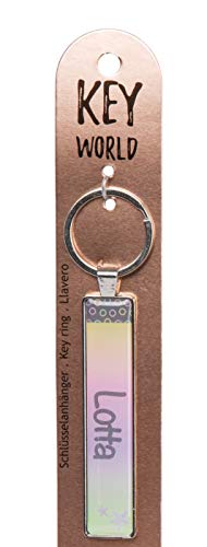 Nici 46160 porte-clés en métal Lotta multicolore de 7 cm, l'idée cadeau attentionnée et utile