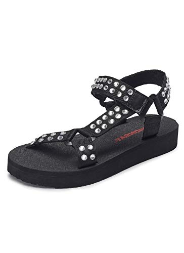 Sandale UNIONBAY Femme Precious nu-pieds plat d'été chaussure légère de plage