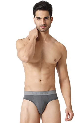 Image of Van Heusen Men Breathable AIR Series Brief - Cotton Elastane - Colour Fresh, Mesh Stretch, Ultra Soft