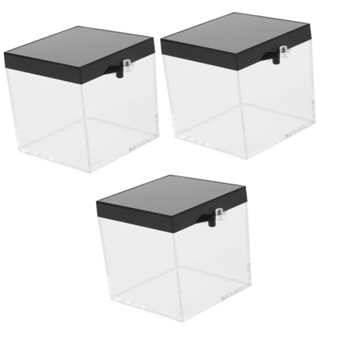 Alipis 3sets Display Boxes for Stones Mineral Specimen Cases Crystal Storage Trays 6pcs*3