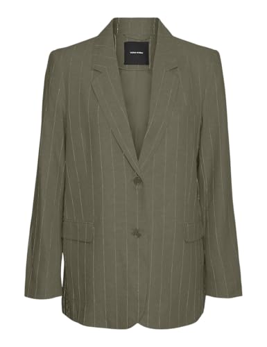 Blazer en lin VERO MODA veste d'été décontractée à rayures pour le bureau