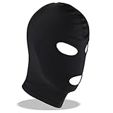 KIRVOS Latex & Ledermaske für Frauen & Männer - Fetisch Maske Sexy Sissy SM Bondage Maske für BDSM-Spiele, Kostümpartys & Role-Play
