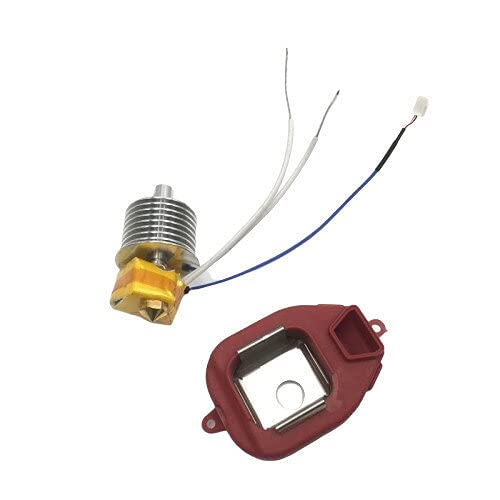 Lysee 3D Printer Parts & Accessories - 1set Assembly Guider 2/2S EXTRUDER Hot End Assembly kit 0.4 Nozzle high Temperature Version for Flashforge Guide 3D Printer - (Color: Red)
