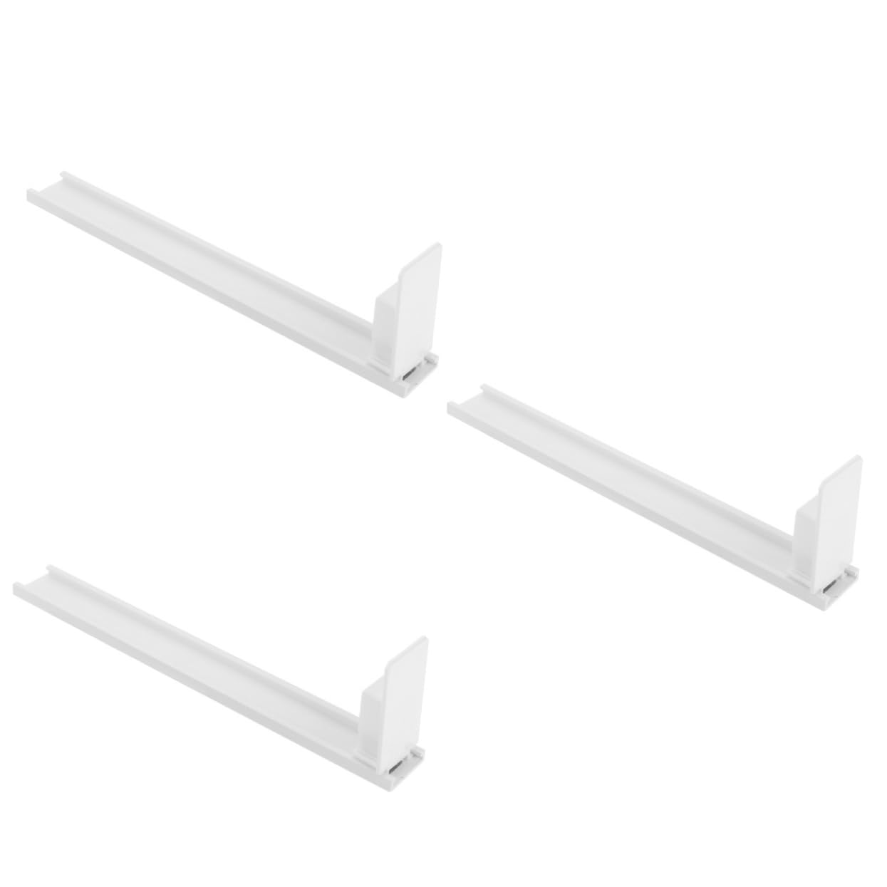 ULTECHNOVO 3pcs Drink Pusher Fridge Can Organizer Supermarket Shelf Pusher Bottle Beverage Organizer Drink Dispenser Organizer Soda Can Organizer Drink Holder Automatic White Plastic