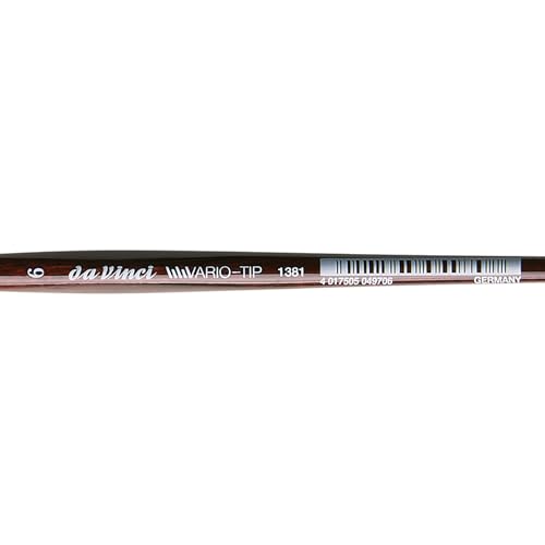 Image of da Vinci Watercolor Series 1381 VarioTip Paint Brush, Flat Synthetic, Size 6 (1381-06)