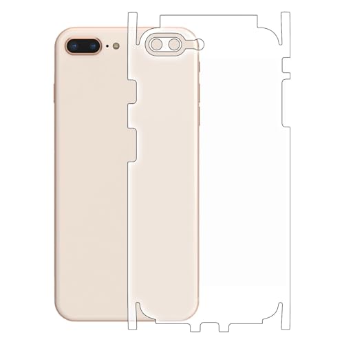 Image of DD SON Matte Finish Full Body Cover Back Protector Compatible with iPhone 7 Plus, 8 Plus | Unbreakable Membrane Scratch Guard Full Fit Protective, Case Friendly, (Back & Side) (Pack of 1)