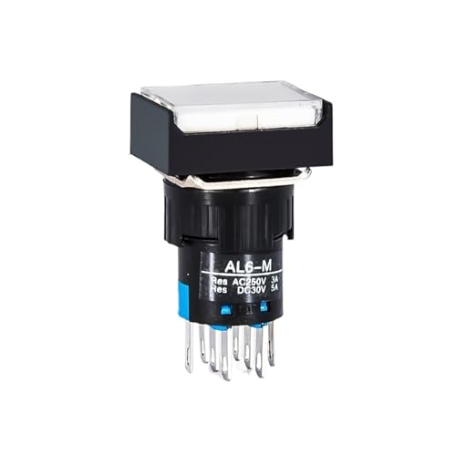 Interrupteur LA16-22D verrouillage automatique 16mm 24V bouton lumineux