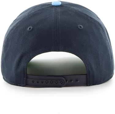 47 Toronto Blue Jays Adjustable Hat β MLB Baseball Cap, Hitch Style, Structured Fit, Curved Brim, One Size (Navy/Blue) - 1