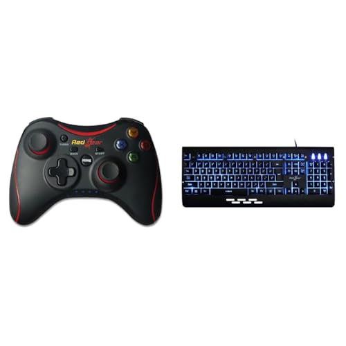 Image of Redgear Pro Wireless Gamepad with 2.4GHz Wireless Technology, Integrated Dual Intensity Motor, Illum