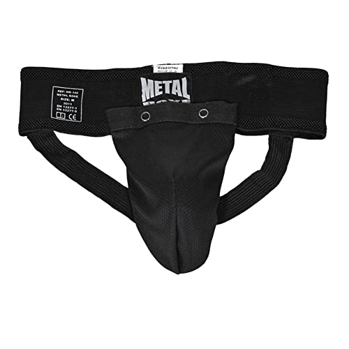 METAL BOXE - Herren-Tiefschutz, Schwarz, Größe XL