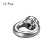 uxcell Lifting Eye Nut M3 Female Thread 304 Stainless Steel Round Shape for Rope Fitting Pack of 10
