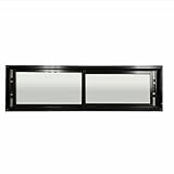 Elusive Wildlife Original Deer Blind Window, T2 Horizontal Slider for Deer Hunting Blinds, Metal Frame with Glass Windows That Protect from Cold and Rainy Weather (48in. x 11.5in. Clear)