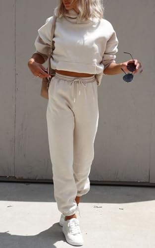 INFITTY Women's Hoodies Casual Long Sleeve Lightweight Sweatshirts Button Collar Loose fit Pullover Tops with Pocket - Image 3