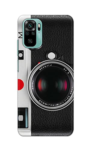 Image of Printed Hard Back Cover Case for Mi Redmi Note 10 | Mi Redmi Note 10S Back Cover (Vintage Camera) -702