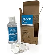 30 Compressed Towels Tablets by Napkin Beauty - Comes with 100ml Micellar Water - Disposable Comp...